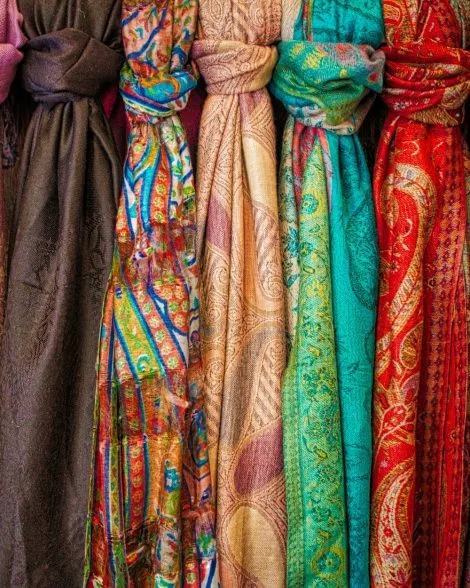 Zellige Print Silk Scarf