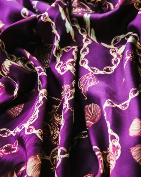 Zellige Print Silk Scarf
